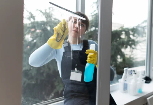 Nettoyage de vitres intérieures et extérieures à la Loubière